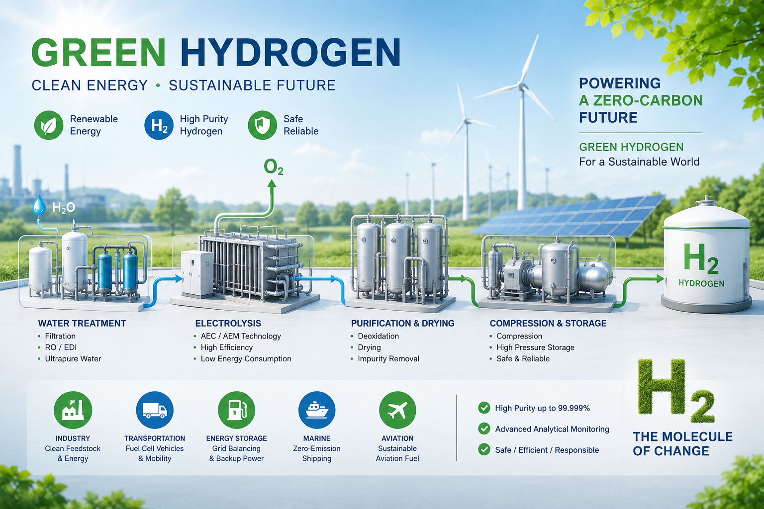 Precision Process Analytics for Green Hydrogen Production